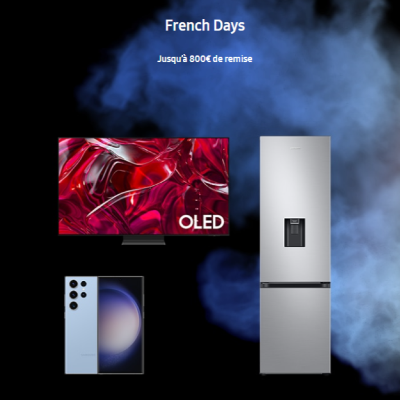 French Days Samsung France : Jusqu’à 800€ de remise immédiate