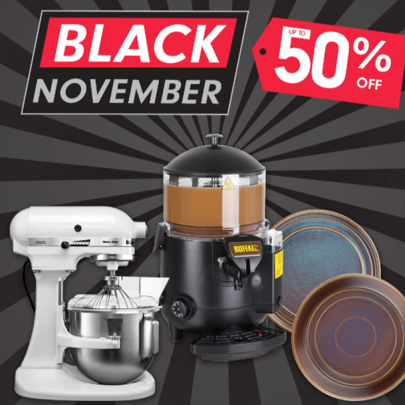 Black November Nisbets : Économisez jusqu’à 50%!