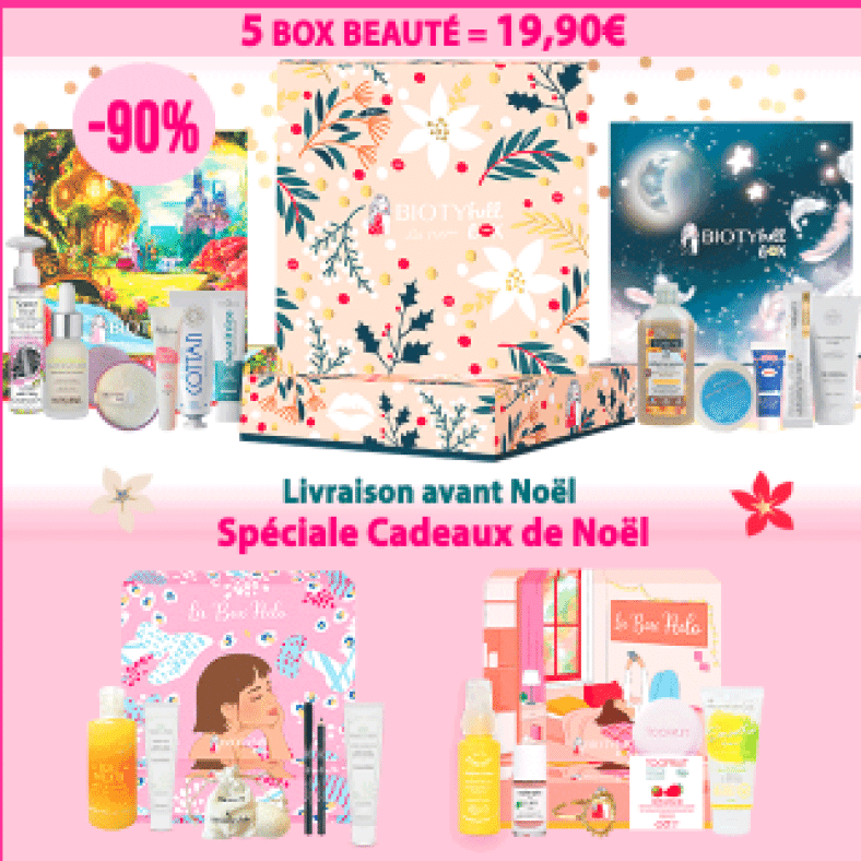 Promo Noël Biotyfull Box : 5 box beauté à 19.90€