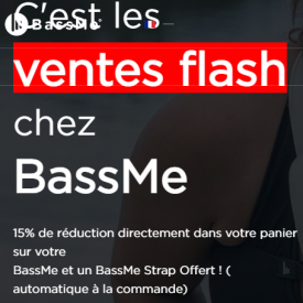 Promo BassMe  : 15% de remise